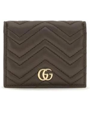 Gucci Matelassé Marmont Portemonnee - Grijs