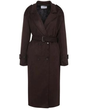 Frankie Shop Trench Coats - Negro