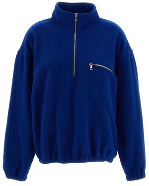 Rier Polar High-Neck Zip Jacket - Blauw