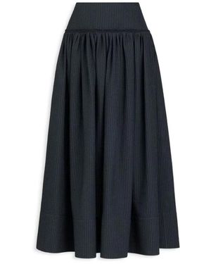 Alaïa Rokken ,Zwart ,Katoen Openwork Katoenen A-Lijn Rok - Blauw
