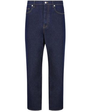 Maison Kitsuné Straight Jeans - Azul