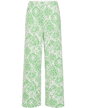 Ichi Wide Trousers - Verde