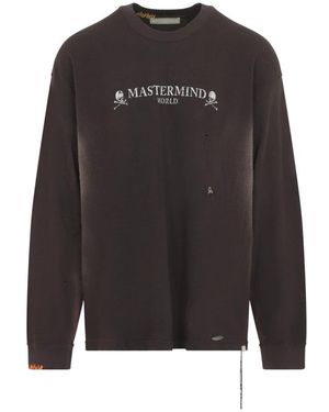 MASTERMIND WORLD Long Sleeve T-Shirts - Black