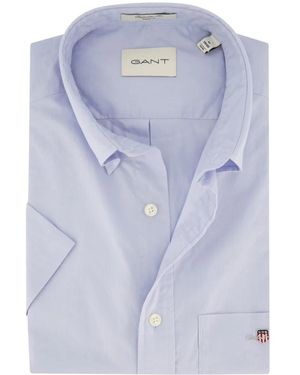 GANT Short Sleeve Shirts - Blauw