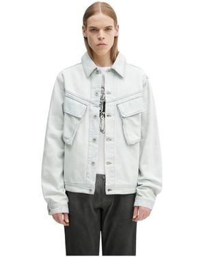 Marcelo Burlon Denim Jackets - Gris