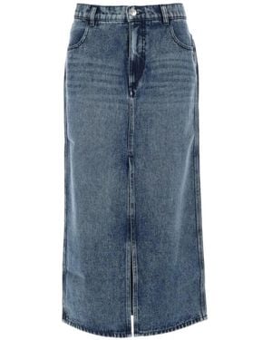 Isabel Marant Faharia Denim Maxi Rok - Blauw