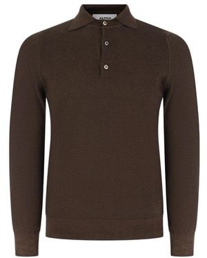 Alpha Studio Polo Shirts - Marron