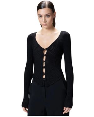 Pinko Truien & Vesten ,Zwart ,Vergina Cardigan Sunny