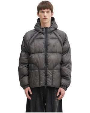 Represent Translucent Hooded Puffer - Grijs