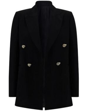Lanvin Jassen ,Zwart ,Wol Klassieke Wollen Blazer