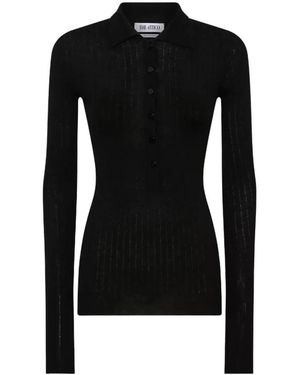 The Attico Long Sleeve Top - Zwart