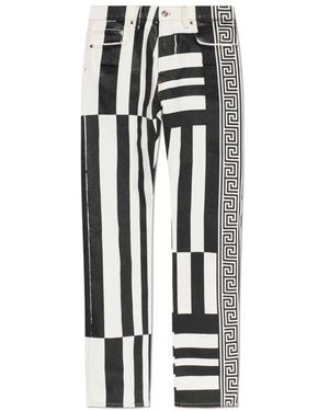 Versace Rechte Jeans - Zwart
