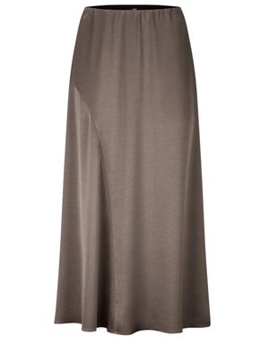 Riani Satin Midi Rok - Bruin