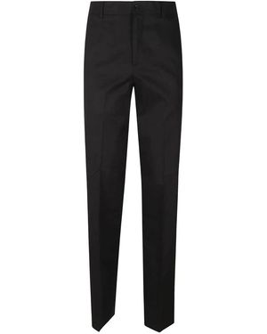 Philipp Plein Straight Trousers - Negro