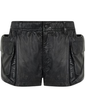 R13 Denim Shorts - Negro