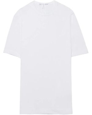 Comme des Garçons Tops ,Wit ,Katoen Klassiek Katoenen T-Shirt Met Ronde Hals