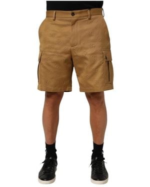 Dolce & Gabbana Cargo Bermuda Shorts Mit Logo-Detail - Natur
