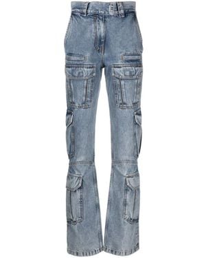 Givenchy Cargo Denim Cotton Jeans - Blauw