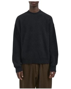 Uma Wang Round-Neck Knitwear - Black