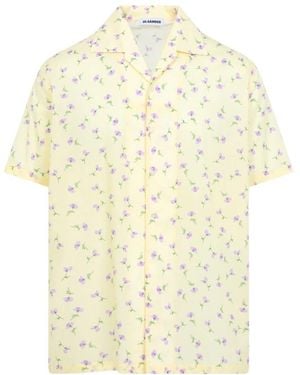 Jil Sander Short Sleeve Shirts - Yellow