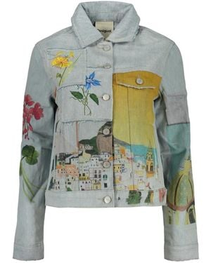 Desigual Cotton Jacket - Green
