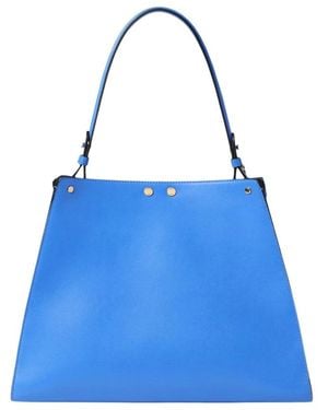 Fendi Tassen ,Blauw ,Leer Way Medium