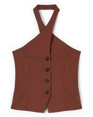 mötivi Sleeveless Tops - Marrone