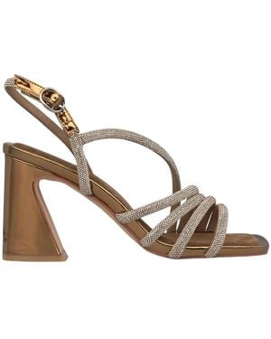 Alma En Pena. High Heel Sandals - Metallic