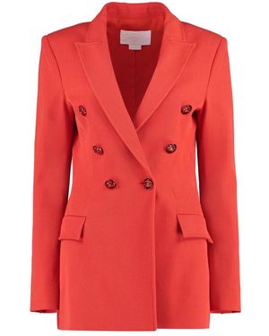 Genny Woll-doppelreiher-blazer - Rot