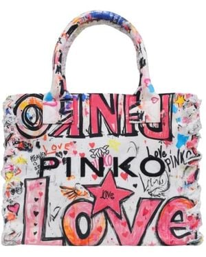 Pinko Tote Bags - Red