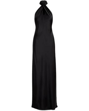 Ralph Lauren Maxikleid Mit Gedrehtem Neckholder-Ausschnitt - Schwarz