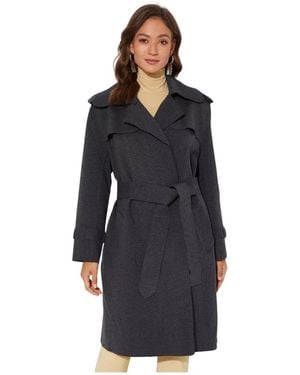 Norma Kamali Belted Coats - Zwart