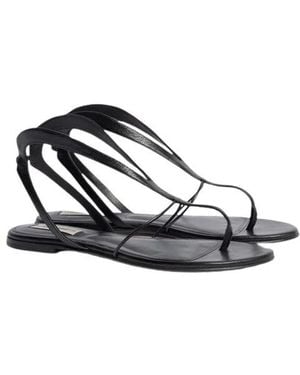 Alberta Ferretti Flat Sandals - White