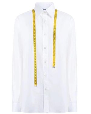 Moschino Gedrukte Katoenen Popeline Blouse - Wit