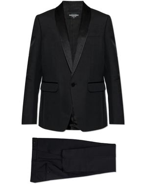 DSquared² Kostuums ,Zwart ,Katoen Single-Vent Pak