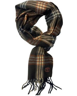 Timberland Accessoires ,Bruin ,Quadri Check Scarf - Zwart