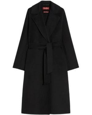 Max Mara Belted Coats - Black