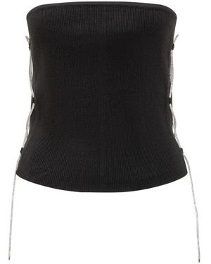 GIUSEPPE DI MORABITO Sleeveless Tops - Black