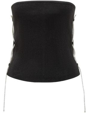 GIUSEPPE DI MORABITO Sleeveless Tops - Black