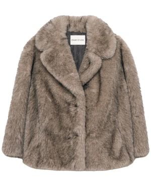 Stand Studio Faux Fur & Shearling Jackets - Marrón