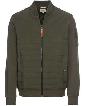 Camel Active Sweatjacke mit bomberkragen - Grün