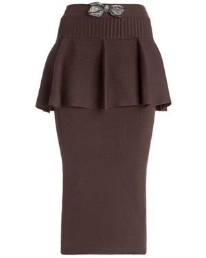 Genny Rokken ,Bruin ,Midi Rok