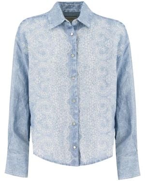 Ermanno Scervino Denim Shirts - Azul