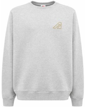 Autry Hoodies & Sweatvesten ,Grijs ,Katoen Icon Crew Neck Sweatshirt