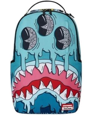Sprayground Blauer Dripz Alien Print Rucksack