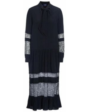 Trussardi Zwarte Jurk Voor Vrouwen - Blauw