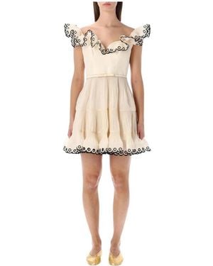 Zimmermann Short Dresses - Natural