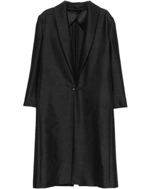 Alberta Ferretti Single-Breasted Coats - Black