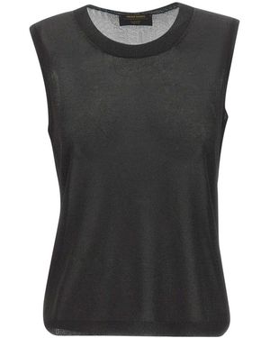 Gran Sasso Tops ,Zwart ,Mouwloze Top
