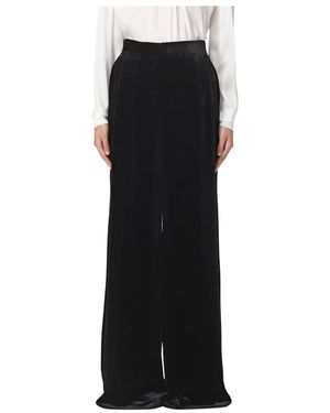 Alberta Ferretti Wide Trousers - Black